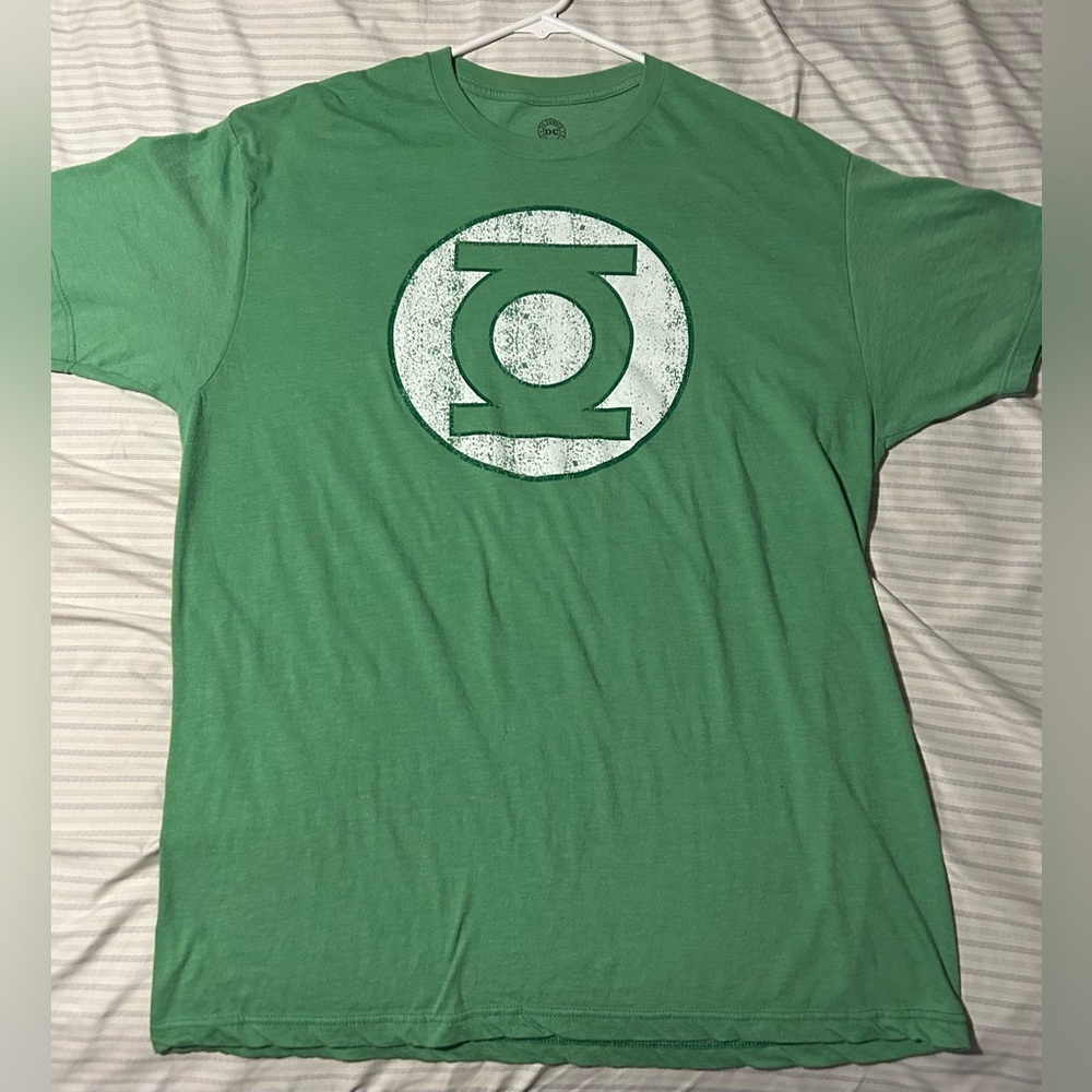 Men's DC Comics Green Lantern Logo Short Sleeve Tee - Green & White